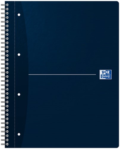 Collegeblok Oxford Office Essential A4+ lijn 4gaats 180pag 80gr ass-2