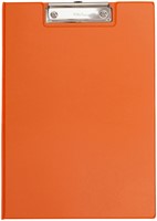 Klembordmap MAUL A4 staand met penlus PVC neon oranje