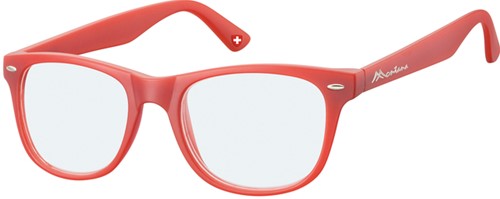 Leesbril Montana +3.00 dtp blue light filter rood