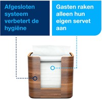 Servetdispenser Tork N4 Xpressnap Signature line walnoot 273002-3