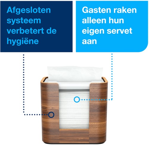 Servetdispenser Tork N4 Xpressnap Signature line walnoot 273002-3