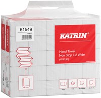 Handdoek Katrin w-vouw 2-laags 240x320mm 25x120 vel wit 61549-2