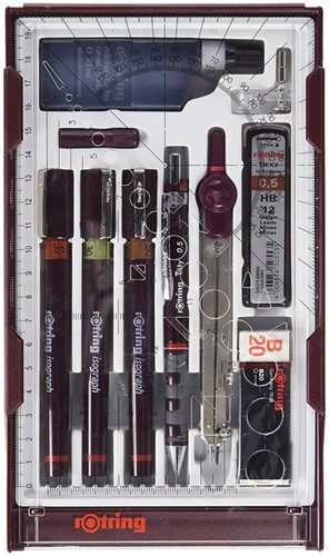Tekenset rOtring Isograph Master 10-delig