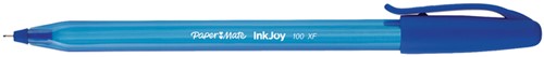Balpen Paper Mate Inkjoy 100 ultrafijn blauw
