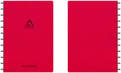 Schrift Adoc Business A4 ruit 5x5mm 144 pagina's 90gr rood