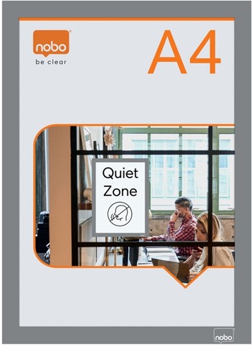 Infokader Nobo zelfklevend A4 zilver 2 stuks 2 Stuk-6