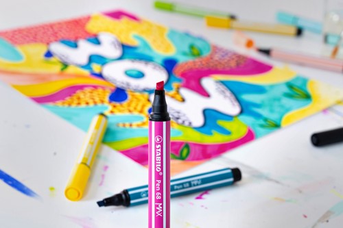 Viltstift STABILO Pen 68/89 Max donker oker 1 Stuk-2