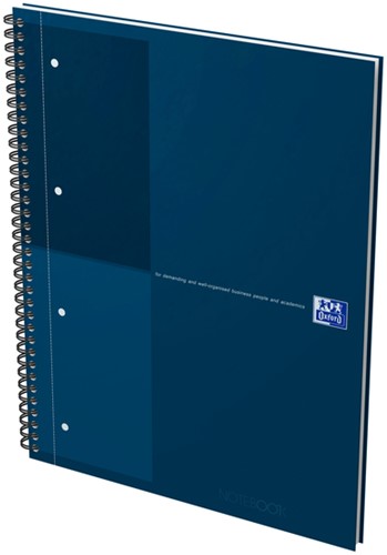 Spiraalblok Oxford International Notebook A4+ lijn petrol blauw-2