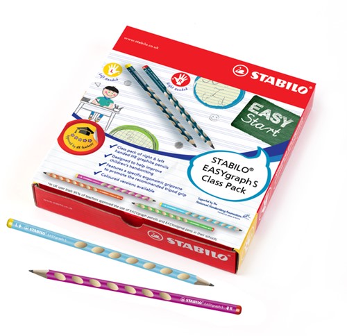 Potlood STABILO Easygraph S assorti 325 HB classpack à 48 stuks