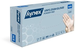 Handschoen Hynex vinyl M transparant 4.5gr  100 Stuk