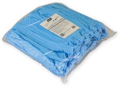 Haarnet Hynex clip non-woven blauw pp  100 Stuk