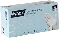 Handschoen Hynex latex L wit 5g 100 Stuk