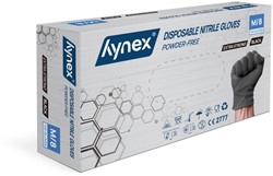 Handschoen Hynex nitril M zwart 5gr extra sterk 100 Stuk