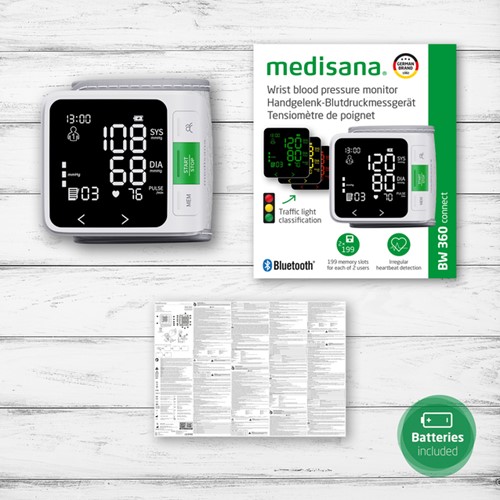 Polsbloeddrukmeter Medisana Connect BW 360-2