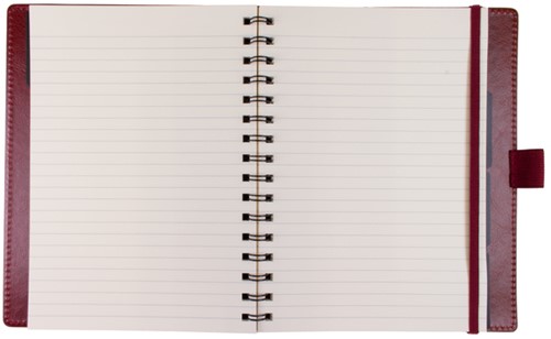 Notitieboek Multo Hannibal A5 bordeaux kunstleder-2