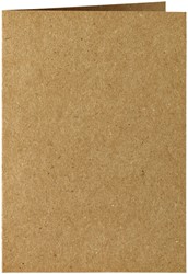Correspondentiekaart Papi dubbel A6 bruin 6 Stuk