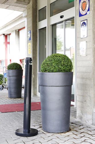 Asbak Rubbermaid Smokers' Pole vrijstaand zwart-1