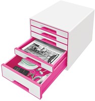 Ladenblok Leitz WOW 5 laden wit/roze-1