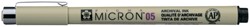 Fineliner Sakura Pigma Micron 05 0.45mm zwart