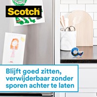 Plakband Scotch 19mmx16.5m Wall Safe + handdisp 1 Stuk-2