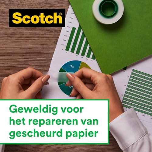 Plakband Scotch Magic 810 12mmx33m onzichtbaar mat-1