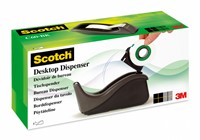 Plakbandhouder Scotch C60 zwart + 1rol magic tape 19mmx33m-3