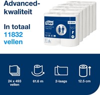 Toiletpapier Tork T4 Advanced 2-laags 493 vel wit 120261-3