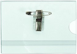 Badge Quantore clip+speld 60x90mm 1 Stuk