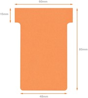 T-kaart Nobo nr.2 48mm oranje 100 stuks-3