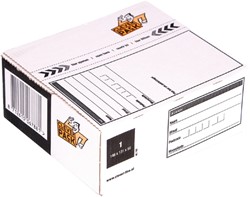Postpakketbox 1 CleverPack 146x131x56mm 25st wit 25 Stuk