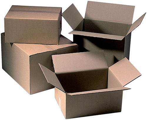 Amerikaanse vouwdoos CleverPack 305x220x250mm B-golf bruin 30 stuks-3