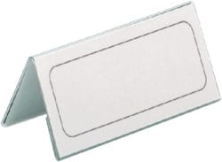 Tafelnaambord Durable 8052 61x210mm transp 1 Stuk