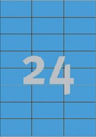 Etiket Avery 3449 70x37mm blauw 2400 stuks-2