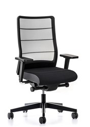 Bureaustoel airpad light 3C44 rug met netbespanning + 4D armleggers